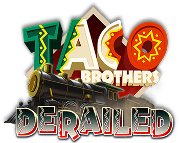 Taco Brothers Derailed slot logo